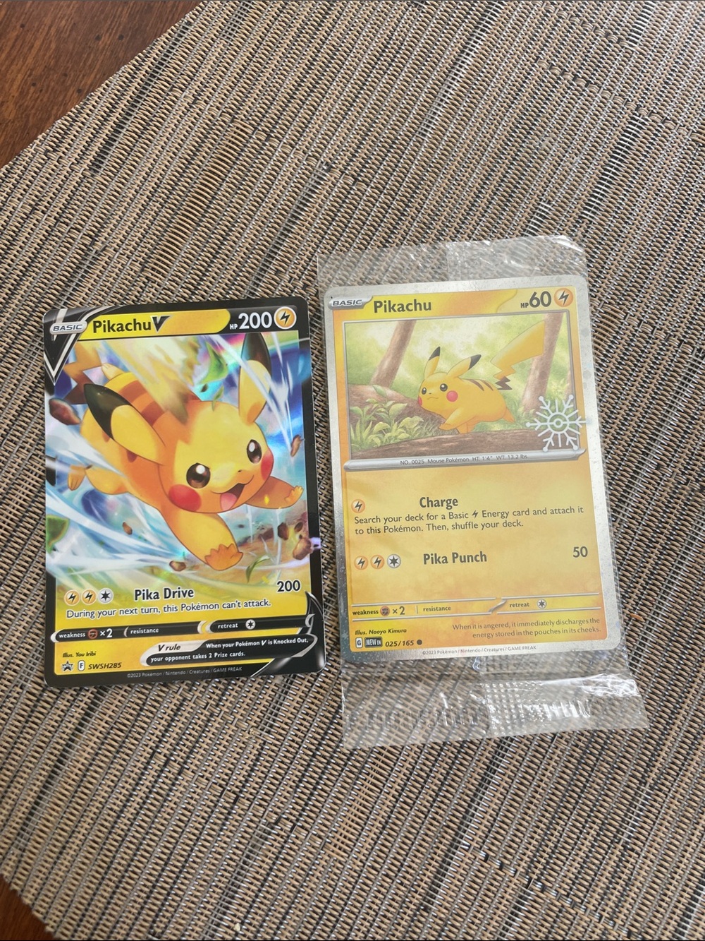 Pikachu Trading Card - Yellow Collector Card